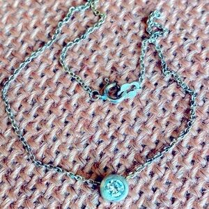 Sterling silver CZ anklet bracelet